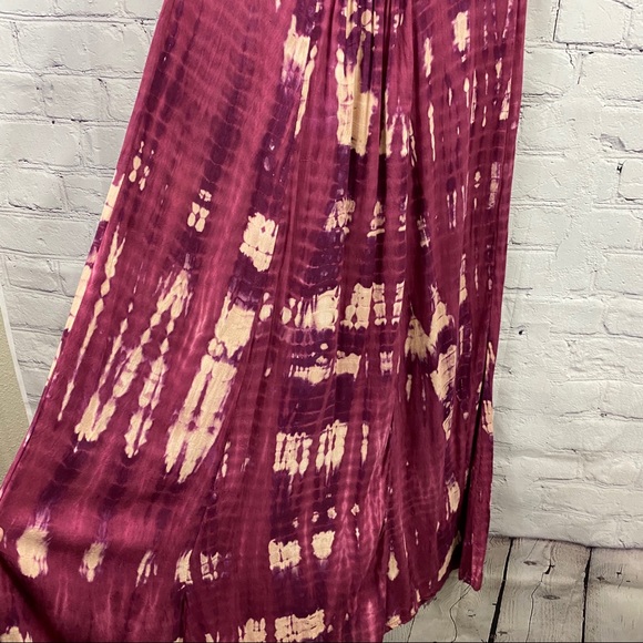 Red Threads Prairie Maxi Tie Died Dress Size S - Picture 2 of 8